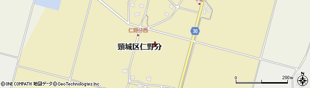 新潟県上越市頸城区仁野分周辺の地図