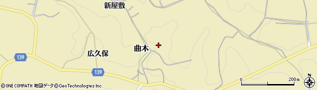 福島県石川郡石川町曲木新屋敷27周辺の地図