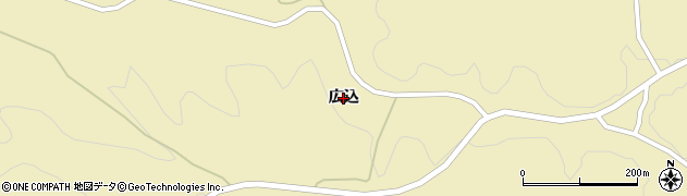 福島県平田村（石川郡）中倉（広込）周辺の地図