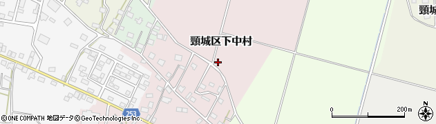 新潟県上越市頸城区下中村周辺の地図