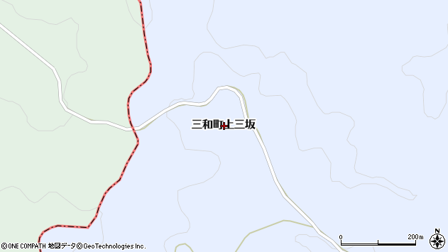 〒970-1374 福島県いわき市三和町上三坂の地図