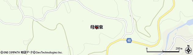 福島県石川町（石川郡）母畑（東）周辺の地図