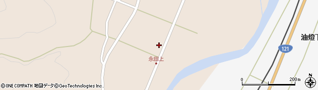 福島県南会津町（南会津郡）永田（堂下）周辺の地図