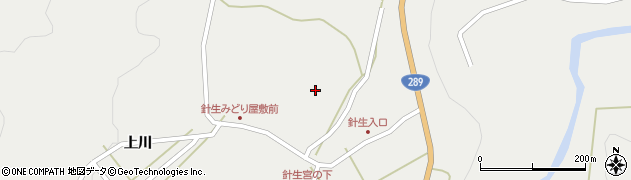 福島県南会津町（南会津郡）針生（下宮）周辺の地図