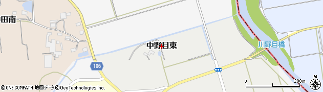 福島県矢吹町（西白河郡）中野目東周辺の地図