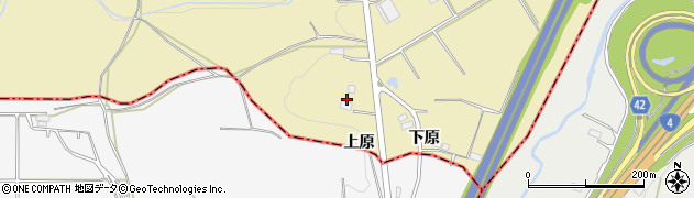 福島県白河市大信下新城（上原）周辺の地図