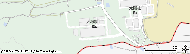 福島県白河市大信中新城（金畑）周辺の地図