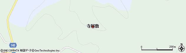 福島県石川郡平田村北方寺屋敷周辺の地図