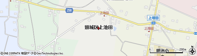 新潟県上越市頸城区上池田周辺の地図