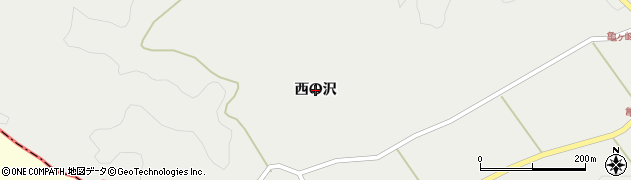 福島県広野町（双葉郡）折木（西の沢）周辺の地図