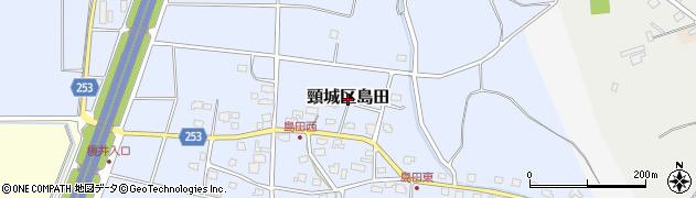 新潟県上越市頸城区島田周辺の地図