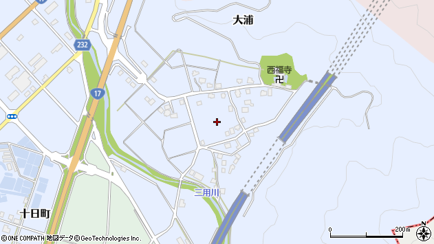 〒946-0033 新潟県魚沼市大浦の地図