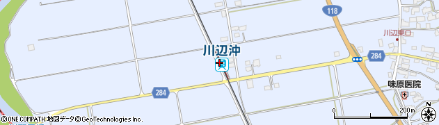 川辺沖駅周辺の地図