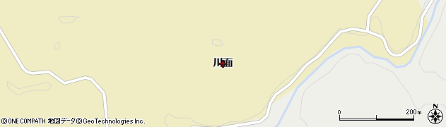 福島県平田村（石川郡）中倉（川面）周辺の地図