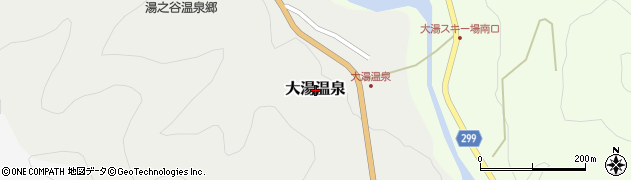 新潟県魚沼市大湯温泉周辺の地図