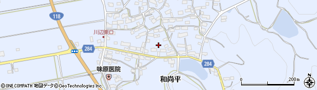 福島県玉川村（石川郡）川辺（和尚平）周辺の地図