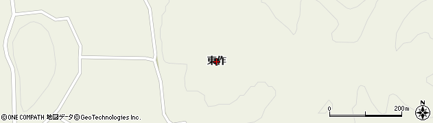 福島県いわき市三和町差塩（東作）周辺の地図