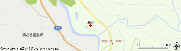 ホテル湯元周辺の地図