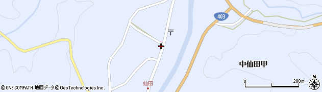中仙田コミュニティセンター周辺の地図