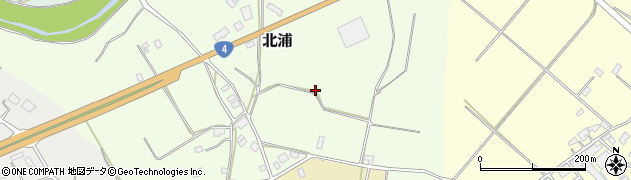 福島県矢吹町（西白河郡）北浦周辺の地図