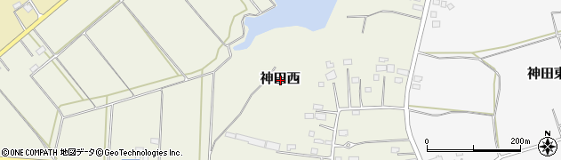 福島県西白河郡矢吹町神田西周辺の地図
