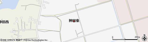 福島県矢吹町（西白河郡）神田東周辺の地図