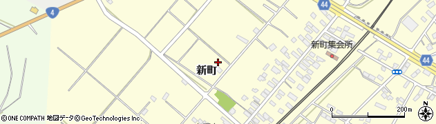 福島県矢吹町（西白河郡）新町周辺の地図