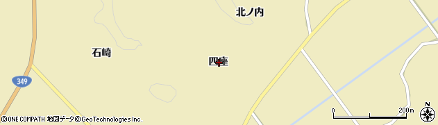 福島県いわき市三和町中三坂四座周辺の地図