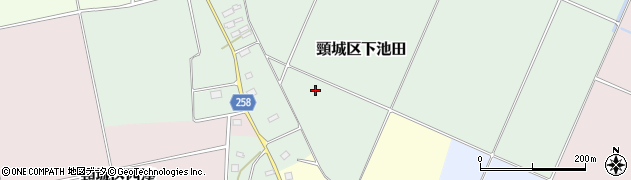 新潟県上越市頸城区下池田周辺の地図