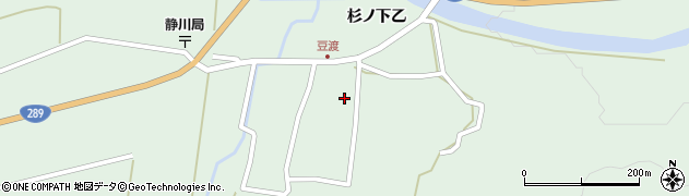 福島県南会津町（南会津郡）静川（中沢田乙）周辺の地図
