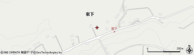 福島県広野町（双葉郡）折木（東下）周辺の地図