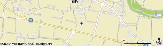 福島県白河市大信下新城（古保木）周辺の地図