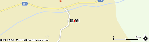 福島県いわき市三和町中三坂（湯ノ向）周辺の地図