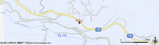 仙之山周辺の地図