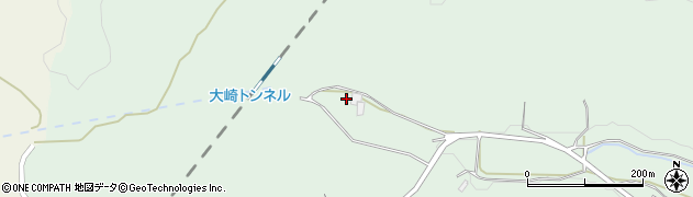 福島県白河市大信中新城（山守山）周辺の地図