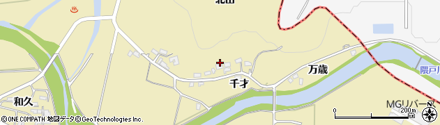 福島県白河市大信下新城（北山）周辺の地図
