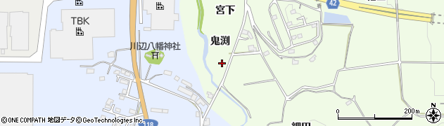 福島県玉川村（石川郡）蒜生周辺の地図