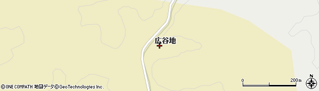 福島県石川郡平田村中倉広谷地周辺の地図