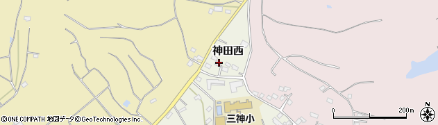 福島県西白河郡矢吹町神田西119周辺の地図