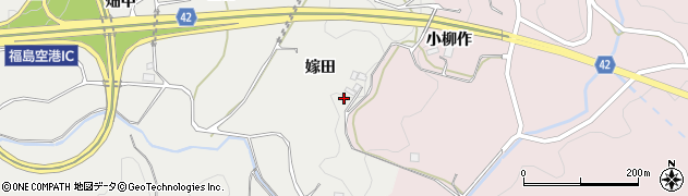 福島県玉川村（石川郡）吉（嫁田）周辺の地図