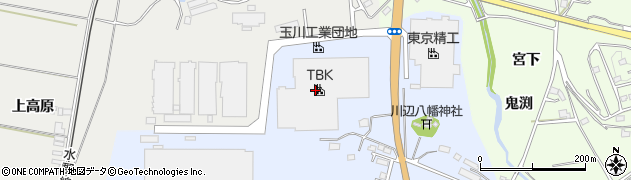 ＴＢＫ福島工場周辺の地図