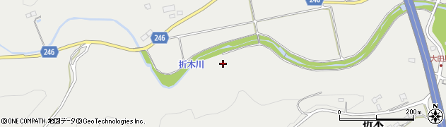 折木川周辺の地図