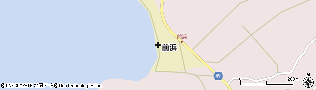 石川県志賀町（羽咋郡）前浜（ウ）周辺の地図