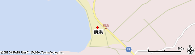 石川県志賀町（羽咋郡）前浜周辺の地図