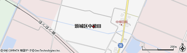 新潟県上越市頸城区中増田周辺の地図