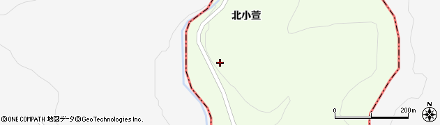 福島県白河市大信隈戸（北小萱）周辺の地図