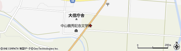 福島県白河市大信増見（北田）周辺の地図