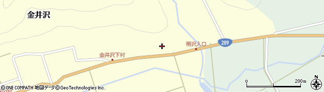 福島県南会津町（南会津郡）金井沢（沢田）周辺の地図