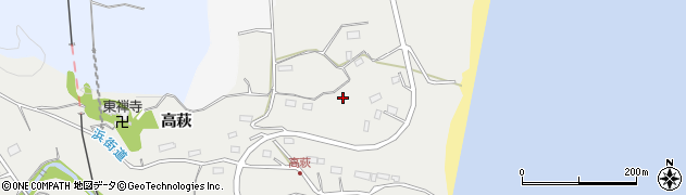 福島県広野町（双葉郡）折木（高萩）周辺の地図