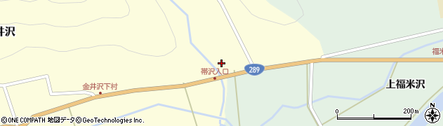 福島県南会津町（南会津郡）金井沢（堂ノ後）周辺の地図
